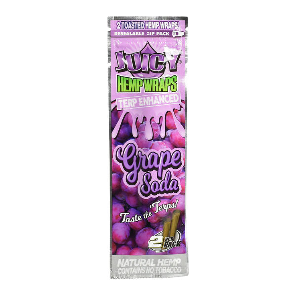 Juicy Jay Hemp Wraps / 2pk / Grape Soda